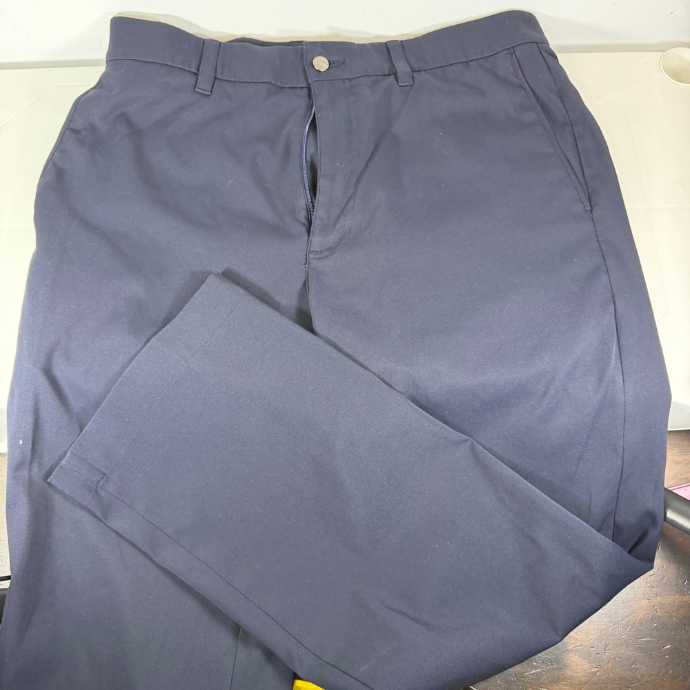 Callaway Mens Golf Pants Navy Blue‎ Straight Leg Flat Front Size 32x28